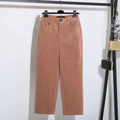 3Pcs Womens High Waisted Corduroy Straight Leg Pants