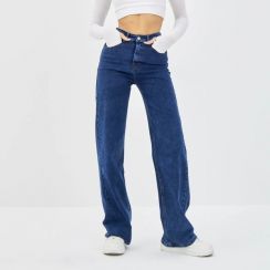 2Pcs Womens Slim Straight Jeans