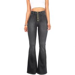 2Pcs Womens Slim Fit High Waist Flared Pants
