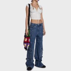 Baggy Jeans Wide Leg Denim Cargo Pants